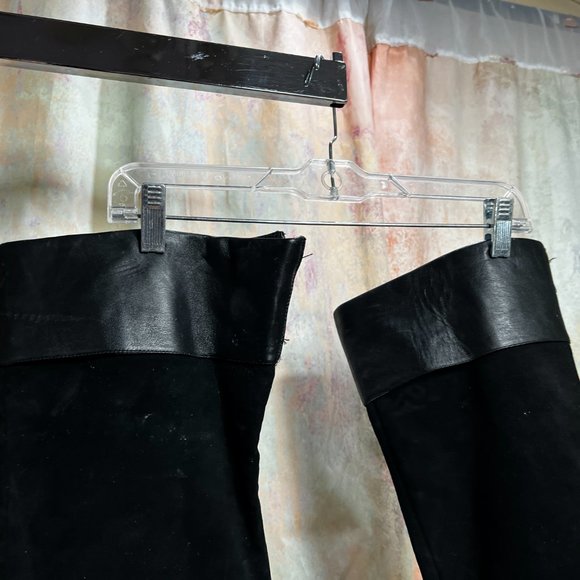 📌Colin Stuart Black Over the Knee Heeled Boots - Picture 5 of 15